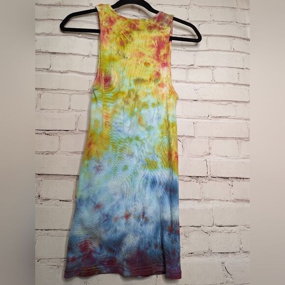 Sz XL OOAK ribbed tank ice dyed! - Picture 6 of 8